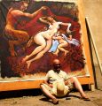 Vénus et l'Amour découvert par un satyre - AUTRES PEINTURES